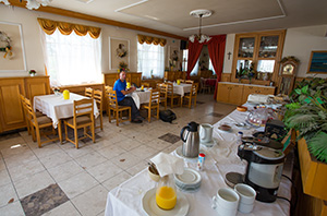 Petit déjeuner au camping