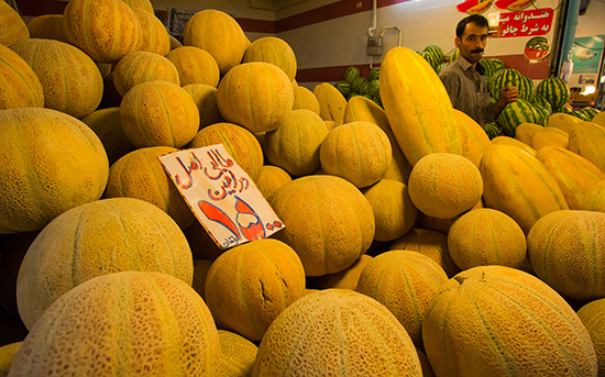 Vendeur de légumes à Tabriz