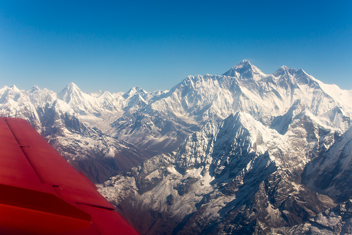 Everest depuis l'avion