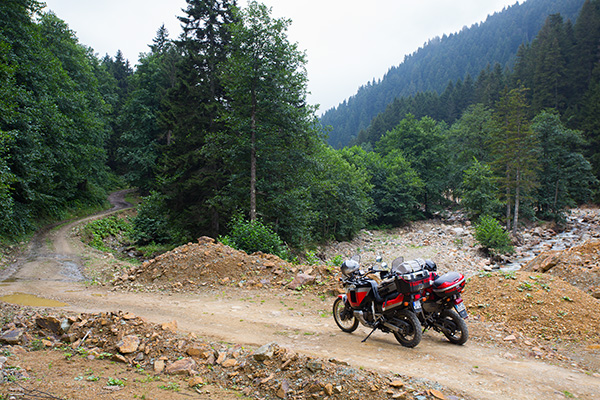 La route depuis le monastère de Sumela vers le sud